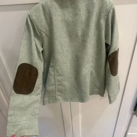 Bella Bliss Green and Brown Checkered Jacket Wool Excellent Condition! - Picture 5 of 5